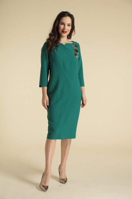 Платье Магия Моды 1675 зеленый размер 52-58 #1