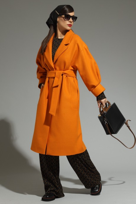 Пальто Магия Моды 1919 оранжевый размер 44-50 #1