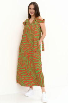 Платье Магия Моды 2254 красный + зеленый #1