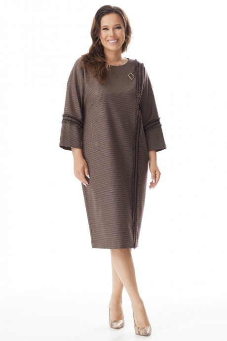 Платье Магия Моды 2329 коричнеый размер 54-60 #2