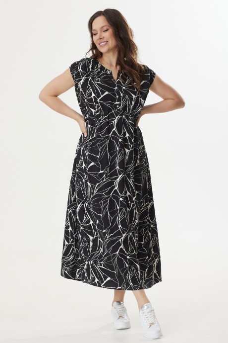 Платье Магия Моды 2421 черно-белый размер 48-54 #2