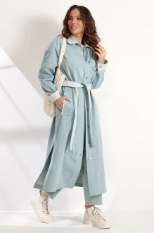 Тренч Магия Моды 2538 голубой