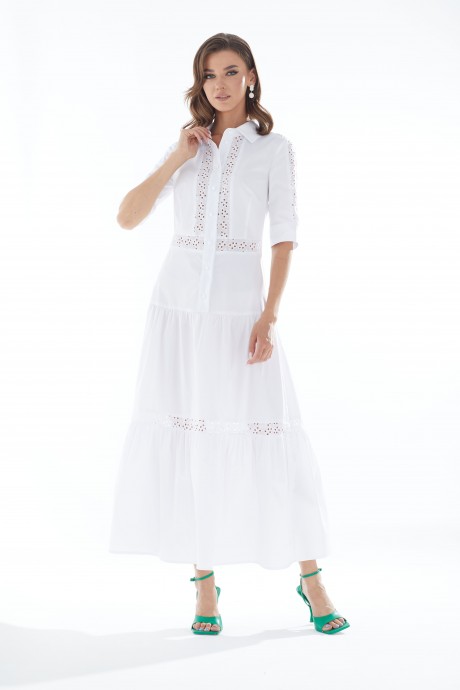 Платье Люше 2668 Белый размер 44-54 #1