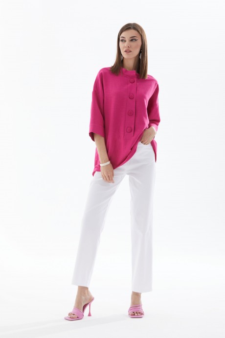 Блузка Люше 3031 розовый размер 44-60 #4