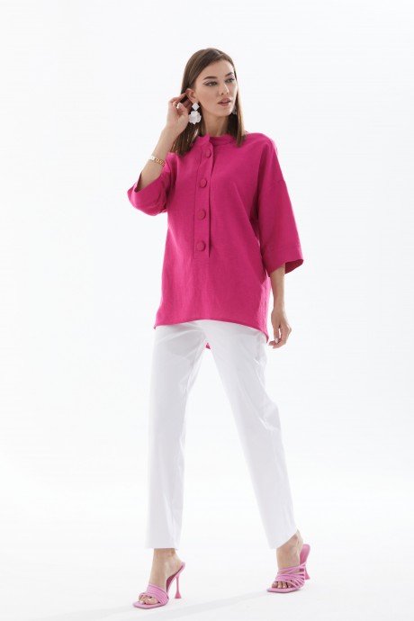 Блузка Люше 3031 розовый размер 44-60 #5
