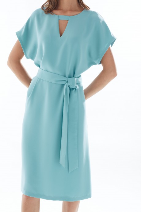 Платье Люше 3093 голубой размер 44-60 #9