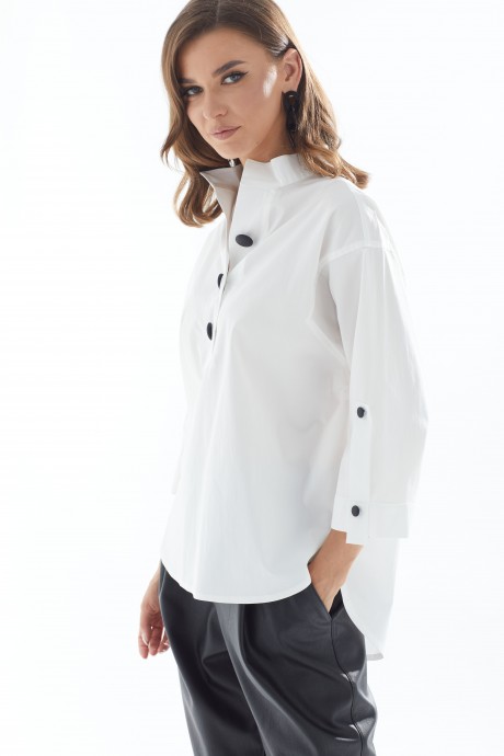 Блузка Люше 3100 белый размер 44-60 #4