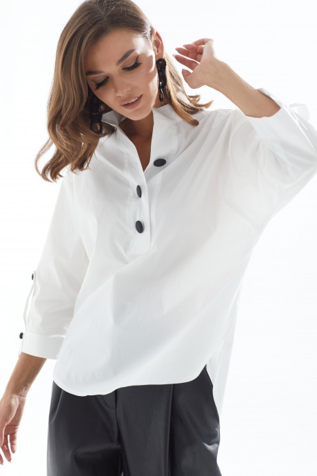 Блузка Люше 3100 белый размер 44-60 #5