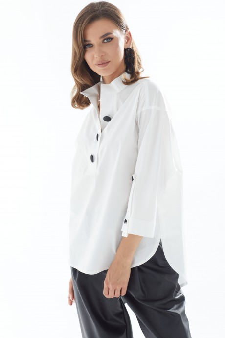 Блузка Люше 3100 белый размер 44-60 #7