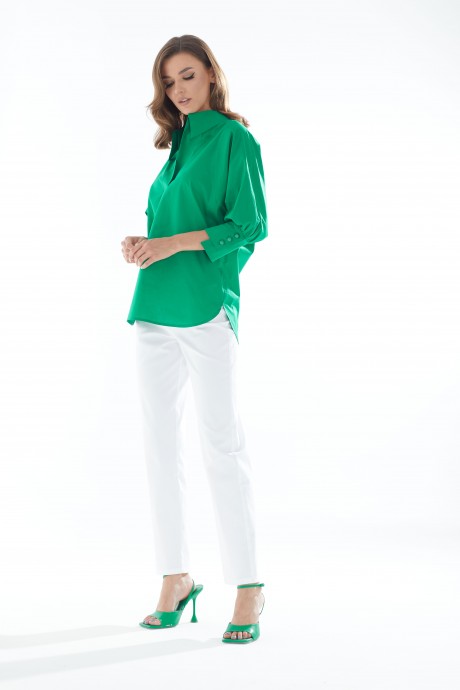 Блузка Люше 3124 зеленый размер 44-60 #8