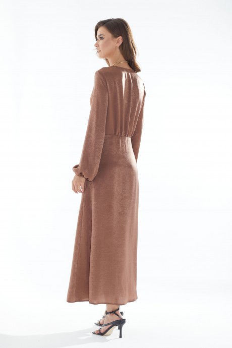 Платье Люше 3091 коричневый размер 44-54 #7