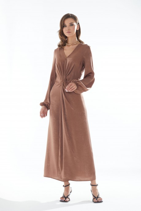 Платье Люше 3091 коричневый размер 44-54 #8