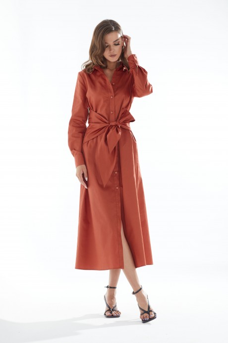 Платье Люше 3092 коричневый размер 44-54 #3
