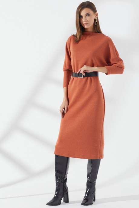 Платье Люше 3228 оранжевый размер 44-60 #3