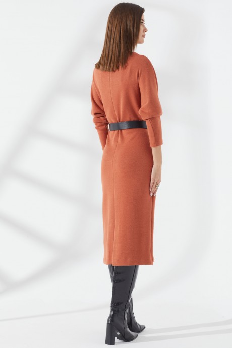 Платье Люше 3228 оранжевый размер 44-60 #6