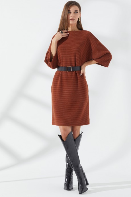 Платье Люше 3211 коричневый размер 44-54 #5