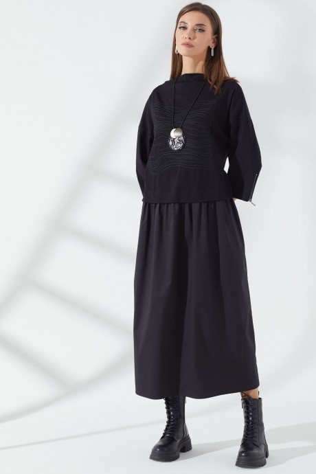 Платье Люше 3217 черный размер 44-66 #3