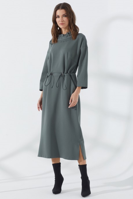 Платье Люше 3287 серо-зеленый размер 44-60 #2