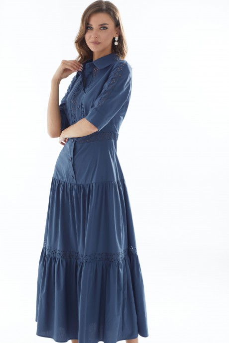 Платье Люше 3440 синий размер 44-54 #5