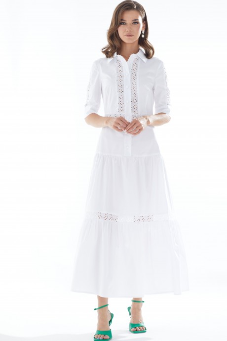 Платье Люше 3441 белый размер 44-54 #3