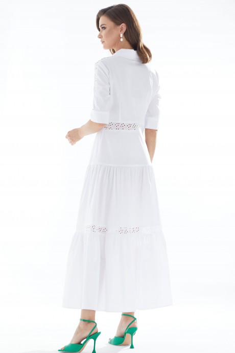 Платье Люше 3441 белый размер 44-54 #4