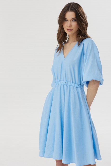 Платье Люше 3446 голубой размер 42-52 #5