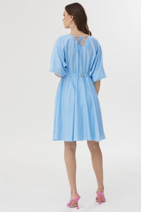 Платье Люше 3446 голубой размер 42-52 #7