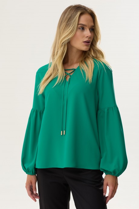 Блузка Люше 3540 Зеленый размер 44-60 #3