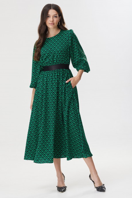 Платье Люше 3631 зеленый размер 44-54 #4