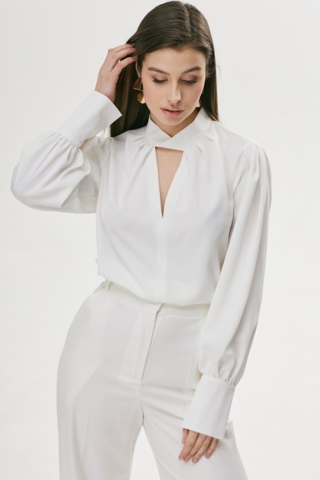 Блузка Люше 3717 белый размер 44-54 #3