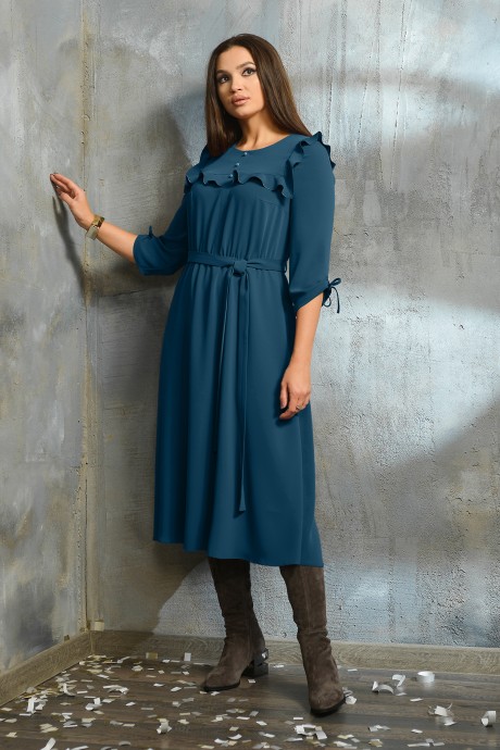 Платье Jerusi 20119 синий размер 46-52 #1