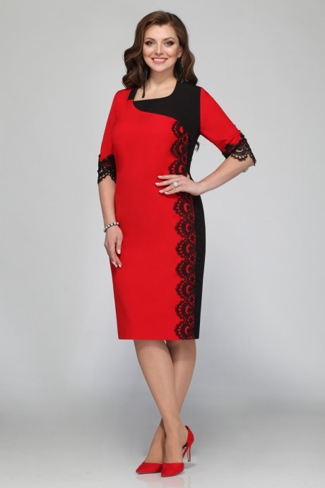 Вечернее платье Matini 3.1141 красный/черный размер 58-62 #2