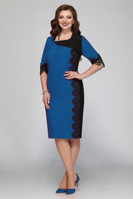 Вечернее платье Matini 3.1141 синий/черный размер 58-62 #1