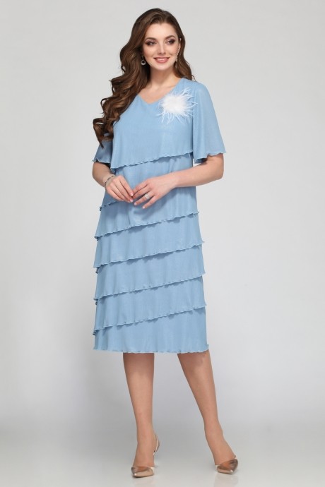 Вечернее платье Matini 3.1185 голубой размер 54-58 #1