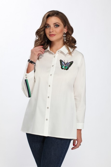 Блузка, туника, рубашка Matini 4.1208 с бабочкой размер 52-62 #1