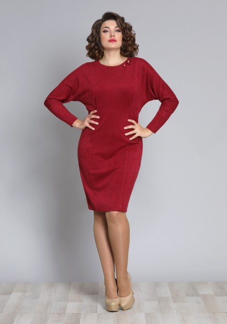 Платье Галеан-стиль 612 бордо размер 46-50 #1
