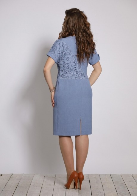 Платье Галеан-стиль 617 синий размер 50-54 #2
