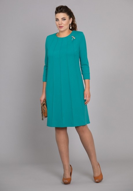 Вечернее платье Галеан-стиль 690 зелёный размер 52-56 #1