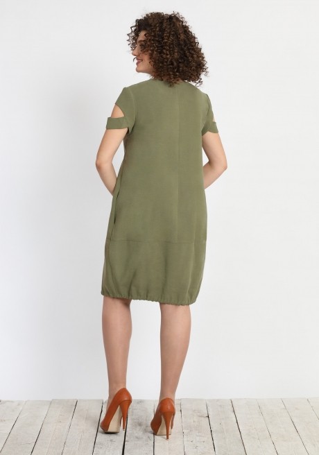 Платье Галеан-стиль 685 хаки размер 50-54 #2