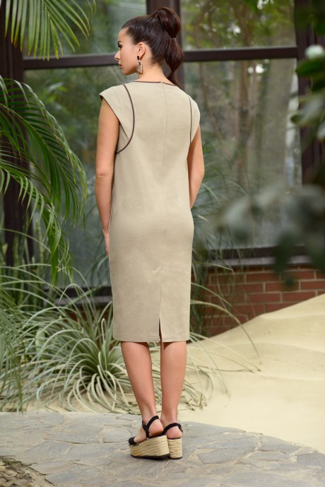 Платье Галеан-стиль 804 беж размер 44-54 #2