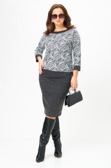 Юбочный костюм Galean Style 786 графит, штрих