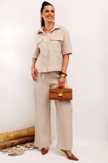 Брючный костюм Galean Style 982 .1 бежевый