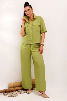 Брючный костюм Galean Style 982 .1 салатовый