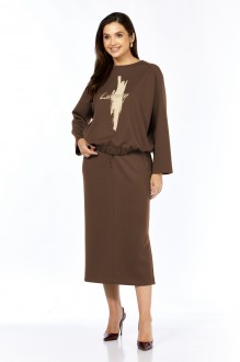Костюм/комплект Милора Стиль 1376 двойка кофе с молоком #1