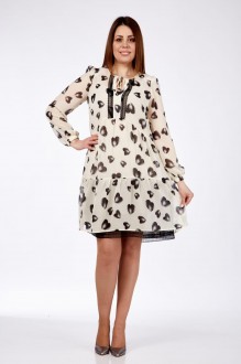 Платье Милора Стиль 1035 молочный