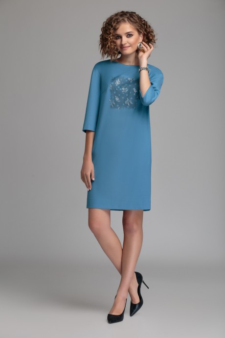 Платье GIZART 7284 голубой размер 44-50 #1
