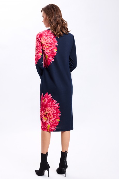 Платье GIZART 5176к синий с красным размер 46-52 #2