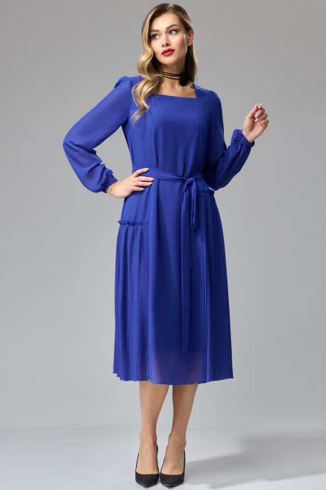 Платье GIZART 5236с синий размер 46-52 #1