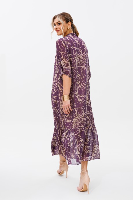 Платье GIZART 5249 бордовый размер 46-52 #5