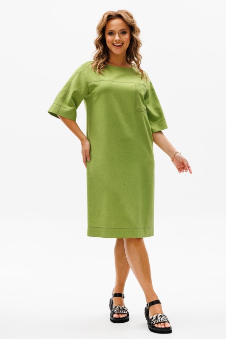 Платье GIZART 5280 темно-салатовый размер 46-52 #4